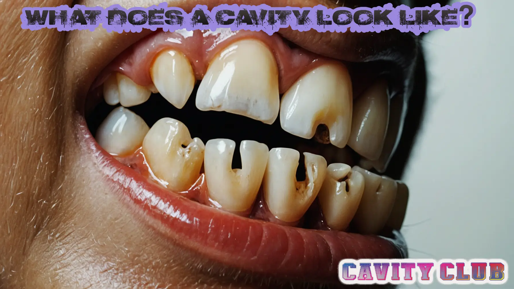 what does a cavity look like